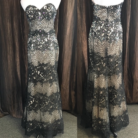 Madison James Dresses & Skirts - Black/Cream Formal Prom Dress